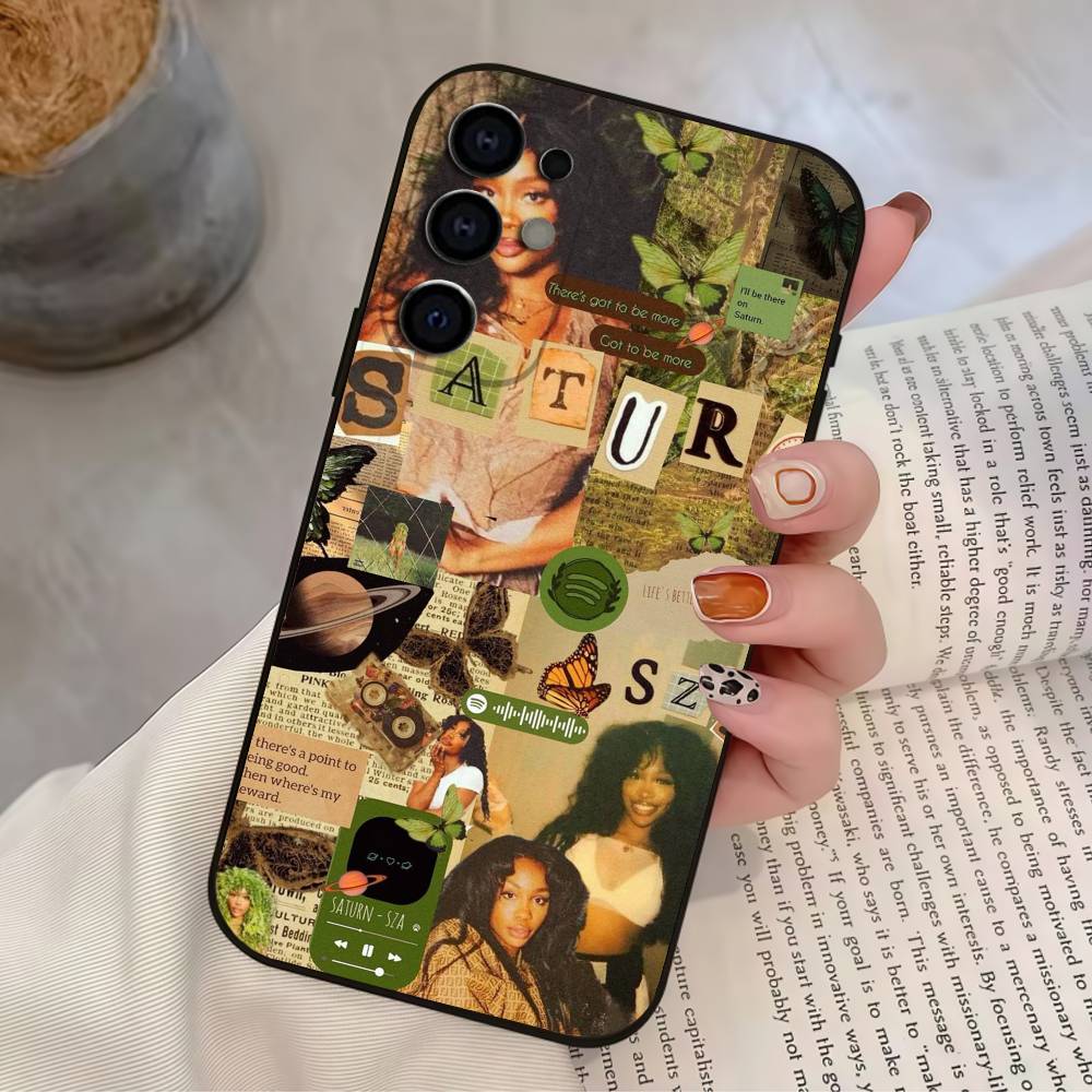 Rapper S-SZA Phone Case For Samsung S25,S24,S21,S22,S23,S30,Ultra,S20,Plus,Soft Silicone Black Cover