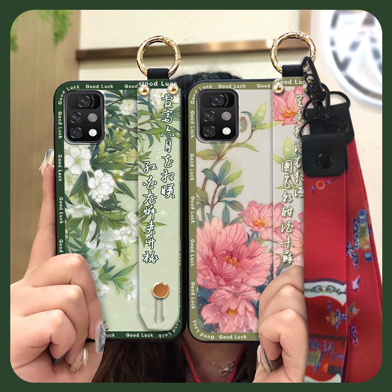 Shockproof Elderly lady Phone Case For UMIDIGI A11 Pro Max Chinese style Durable Phone Holder Waterproof Soft case Ring