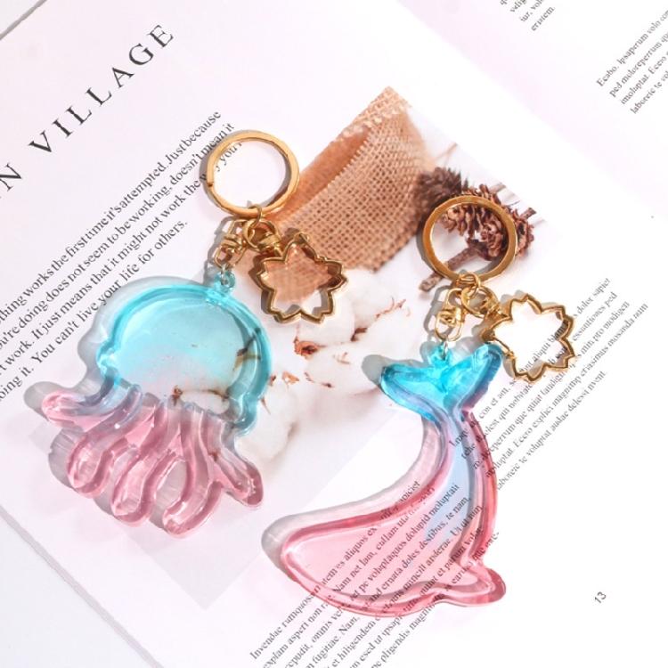 3D Marine Animals Quicksand Mold DIY Resin Casting Mold for DIY Keychain Jewelry