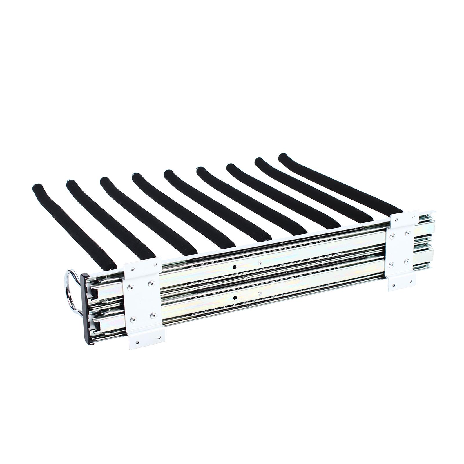 

Выдвижная вешалка для брюк Вешалка для брюк Вешалка для брюк 9-ти рычагов Выдвижной держатель для брюк 9 штанг M