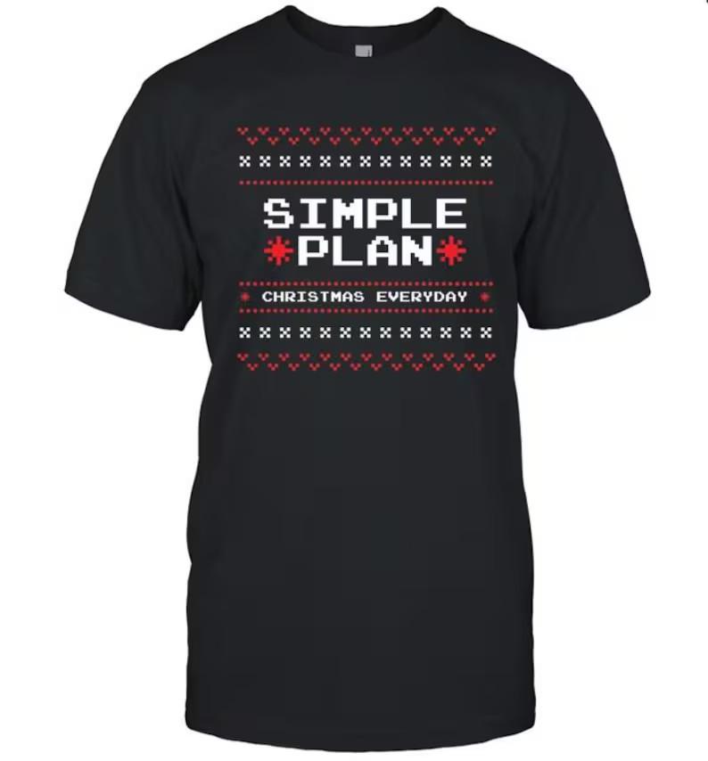 Simple Plan Christmas Everyday 2025 Shirt Unisex T-Shirt S