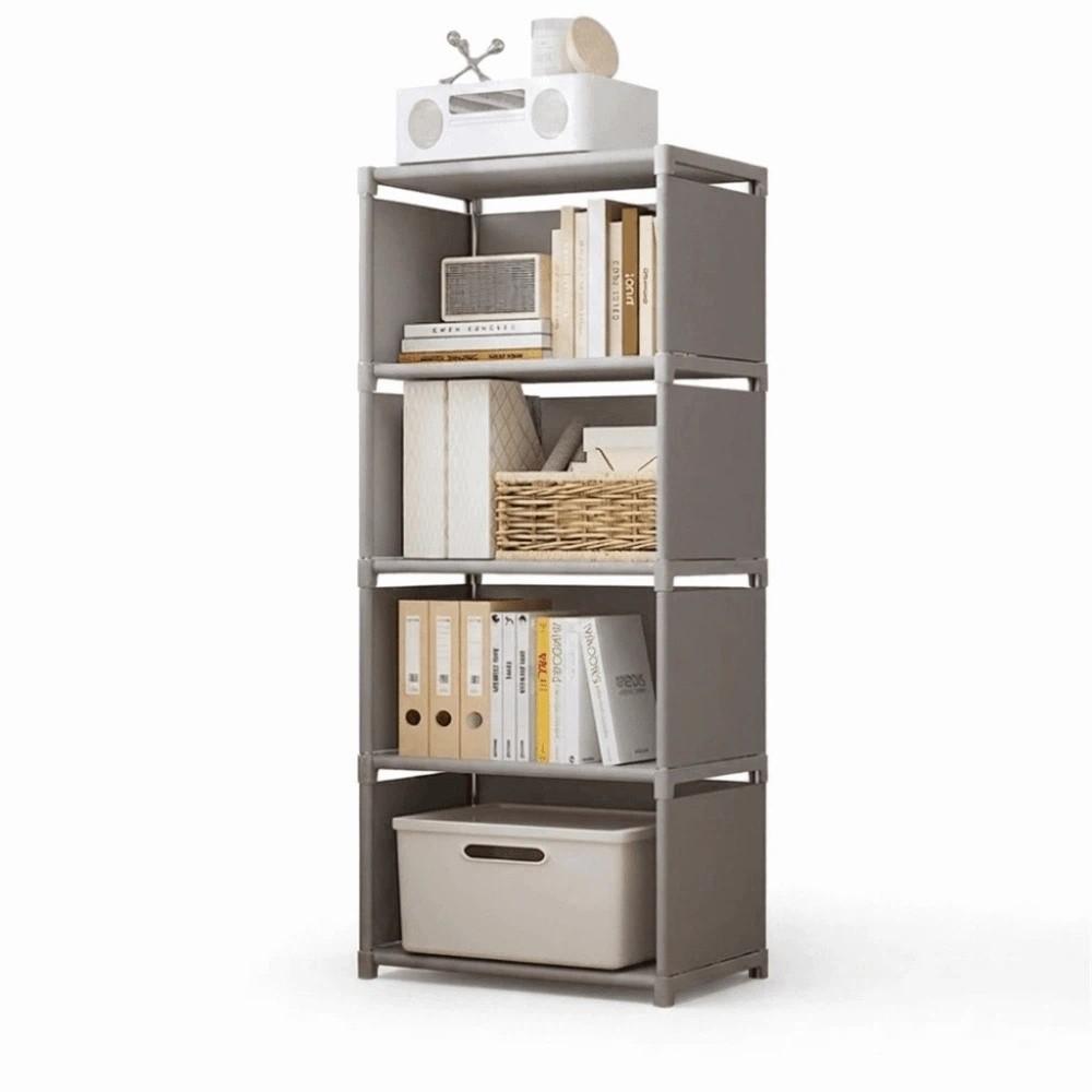 Durable Multilayer Bookshelves Cases 5/6 Tiers Cube Storage Organizer Metal Shoe Rack  Storage