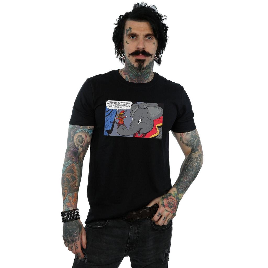 Disney Mens Dumbo Rich And Famous T-Shirt