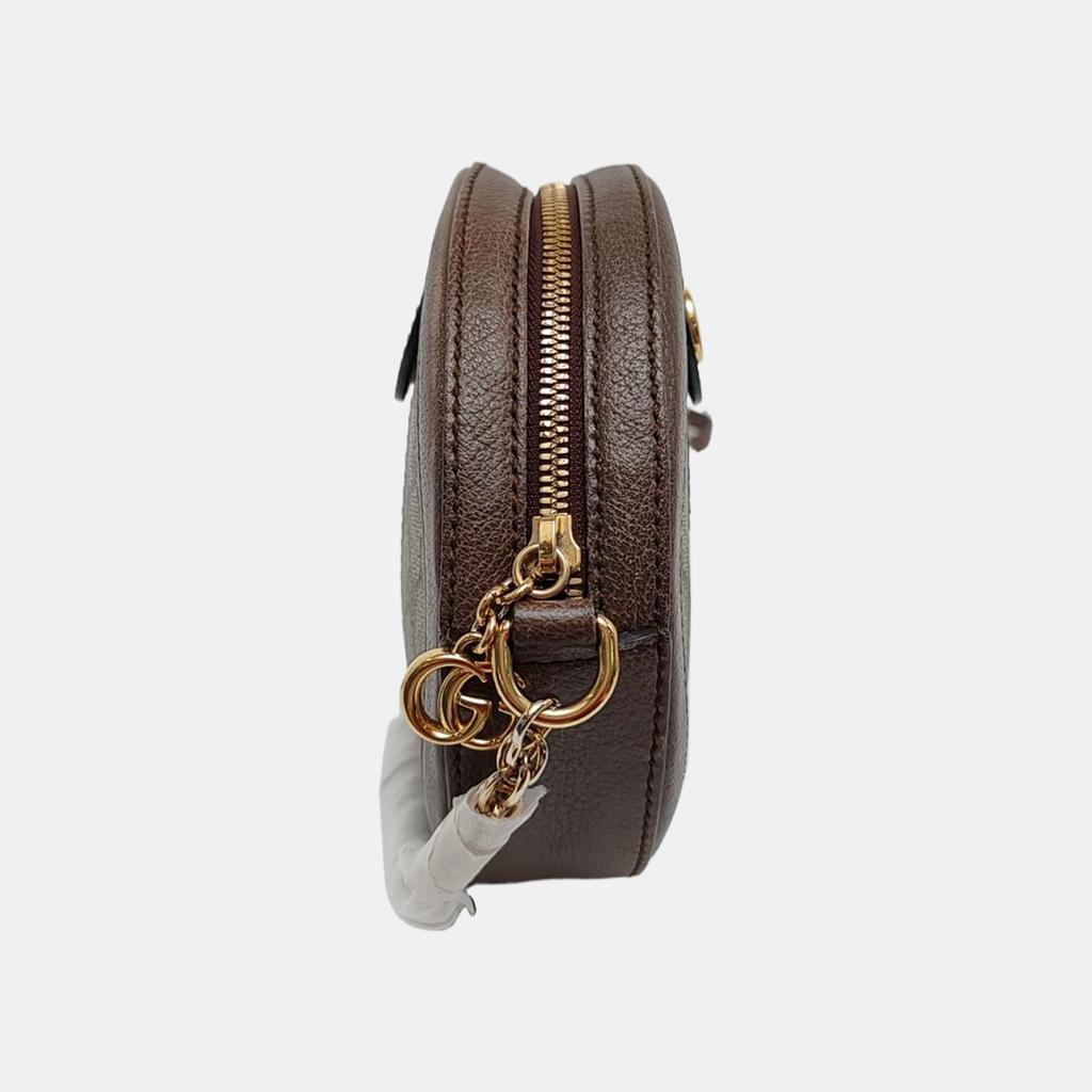 [Pre-Owned] Gucci Ophidia GG Mini Round Bag 'Beige' - Very Good #4PM3QI