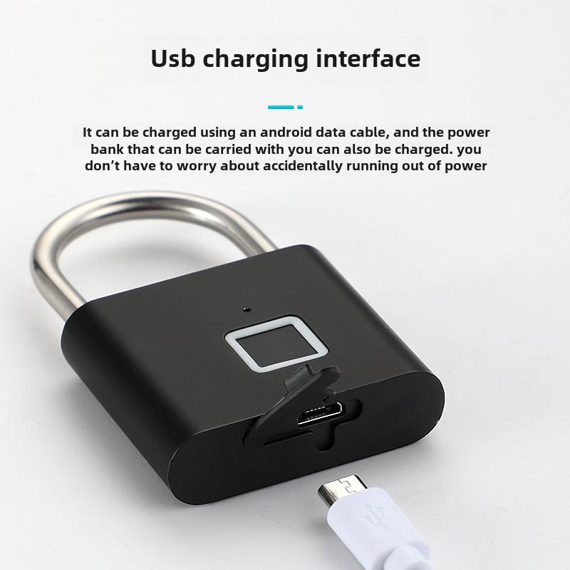 Smart Outdoor Fingerprint Padlock, Waterproof and Rust-proof. Electronic, Anti-theft, Password Lock for Doors, Cabinets.