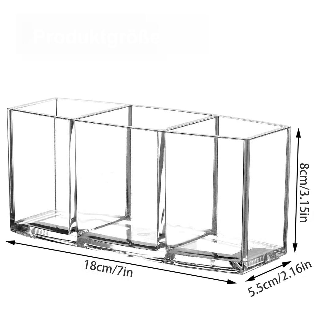 1/2PCS Clear Acrylic Desktop Pencil Holder Ins Large Capacity Sticky Note Organizer Desk Storage Shelf Organizer