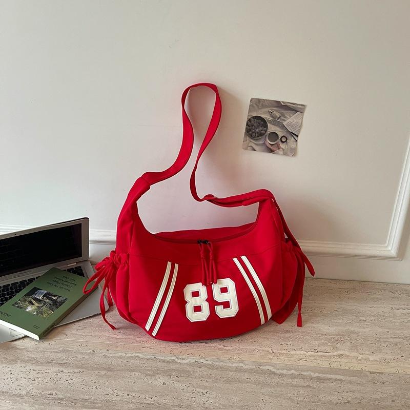 Fashionable and Unique Striped Bag for Holding Dumplings, A Casual Crossbody Bag with An Angle-hung Design At The Armpit.