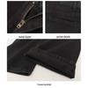 Women's High-Waisted Black Stretchy Flared Jeans for Pear-Shaped Figures - Spring/Autumn Style, Slimming, Micro-Flare, Long Pants