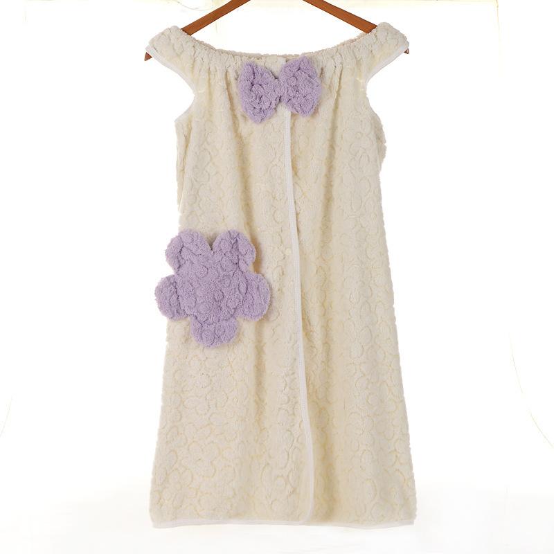 

Комплект: плоское плечо, пятилепестковый цветок, банная юбка, шапочка для душа, банное полотенце 330г, мультяшный бант, коралловый флис, шапочка для сушки волос dry hair cap 25 * 65