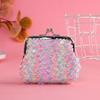 3-inch Colorful Sequins Fashion Small Money Pouch Zero Wallets Portable Coin Purses Creative Earphone Data Cable Storage Bag