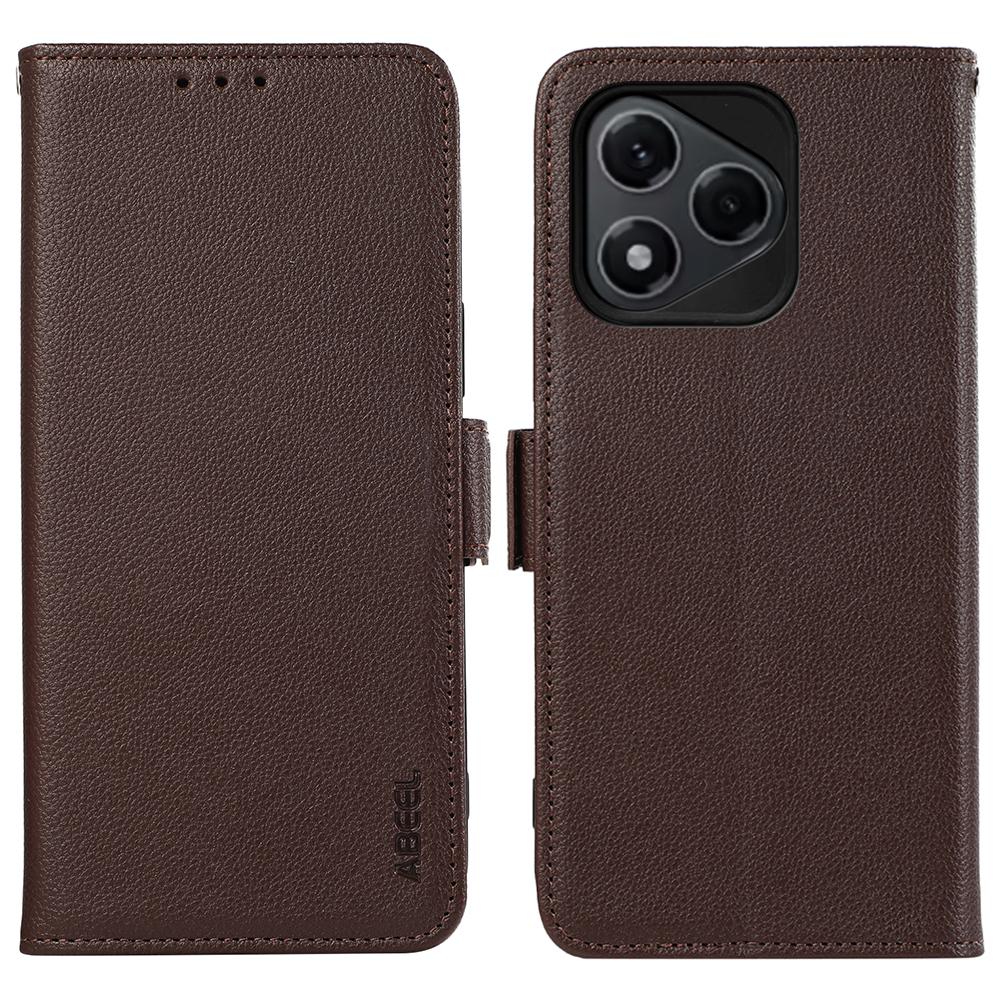 ABEEL Für Honor 400 Lite Hülle Leder mit Litschi-Textur RFID-Blockierende Handyhülle