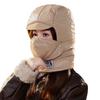 Light Down Cotton Women Autumn and Winter Cold Scarf Mask Integrated Ski Cap Outdoor Cycling Cap