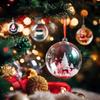 1/12PCS Christmas Hollow Balls Plastic Transparent DIY Ball Fillable Bauble Xmas Tree Hanging Ornaments Home Party Decor Gifts