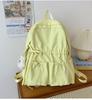 Schoolbag Niche Design Pleated Backpack Women Travel Lightweight Cute Bow Schoolbag Junior High School Girls College Student Backpack