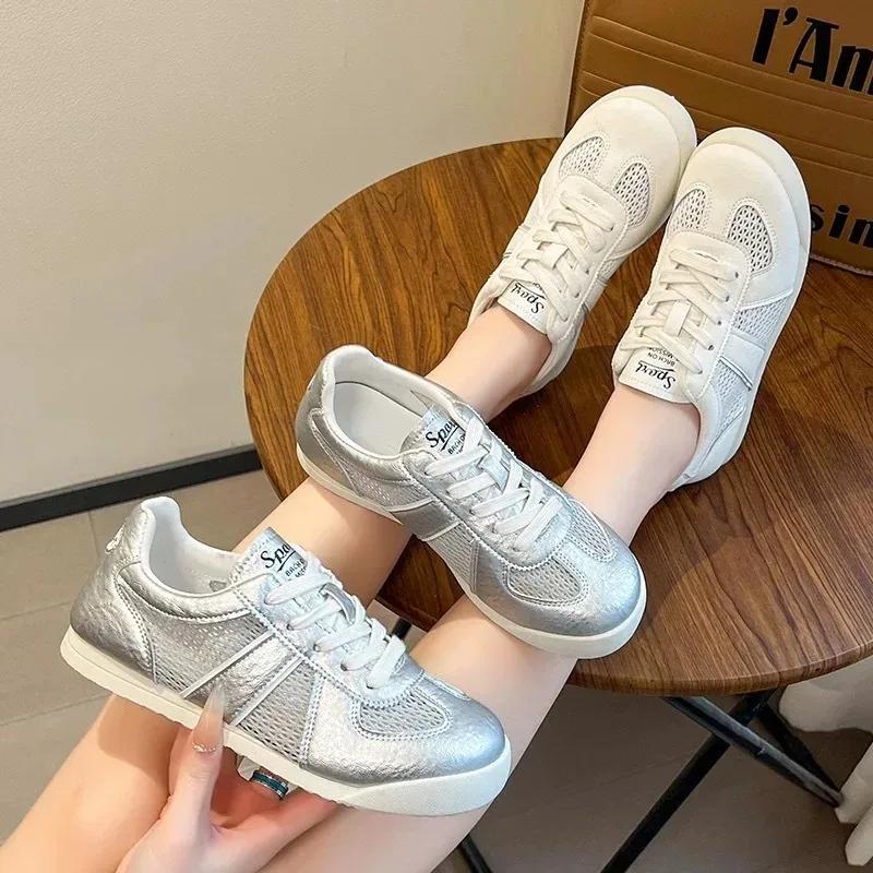 Summer Breathable Women Shoes New Sneakers High Quality Casual Shoes Soft Sole Flat Bottom Comfortable Women Vulcanized Shoes