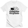 Custom Computer Purrgrammer Cute Programming Cat T Shirt Men ShortSleeve Tshirts Streetwear Tee Pure Cotton Slim Fit Tshirt