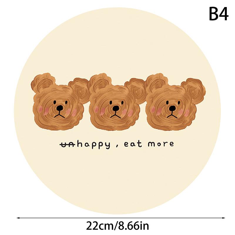 Bear Coasters Creative Ceramic Heat Insulation Mats Simple Household Absorbent Anti-Scald Pot Mat Kitchen Home Accessories