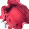 PRADA Logo Canapa SS MINI Bag Tote Bag Hand Bag Canvas Red