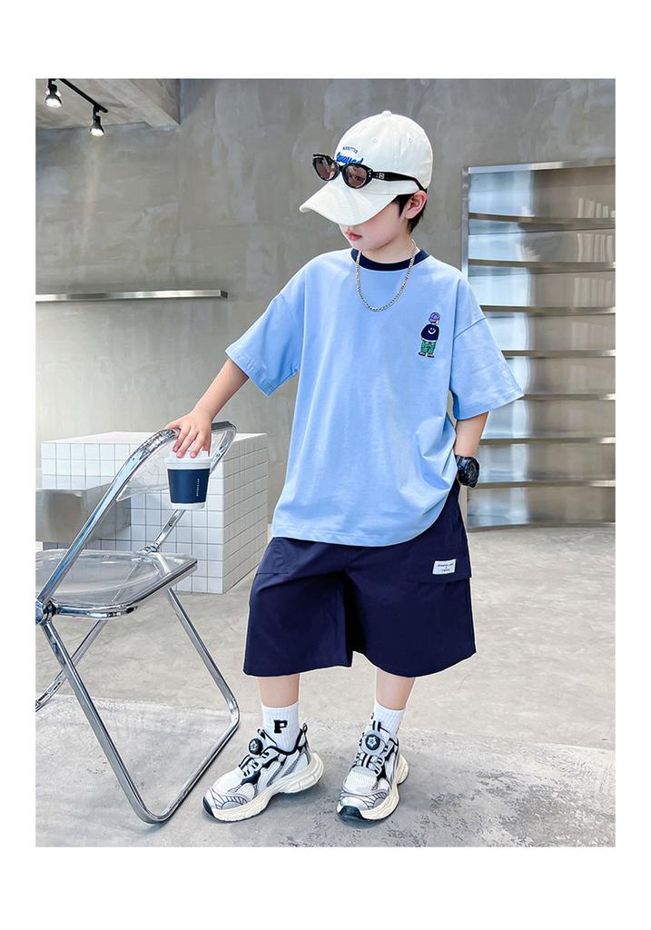 Boys' Summer Set - Short Sleeve Fashionable Trendy Outfit