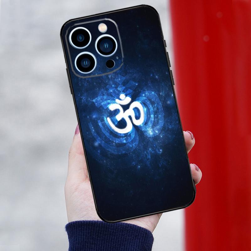 Om Symbol Phone Case For iPhone 16 Pro Max 11 12 13 14 15 Pro Max Mini XR 16 15 Plus 16e Cover Coque