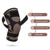 1Pcs Knee Support Knitted Nylon Copper Ion X-Type Stable Patella Compression Straps Ligament Strain Knee Pads Men Women