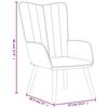 VidaXL Recliner Chair with Footrest Relaxation Seat Lounge Chair Relaxation Chair Living Room Home 327667