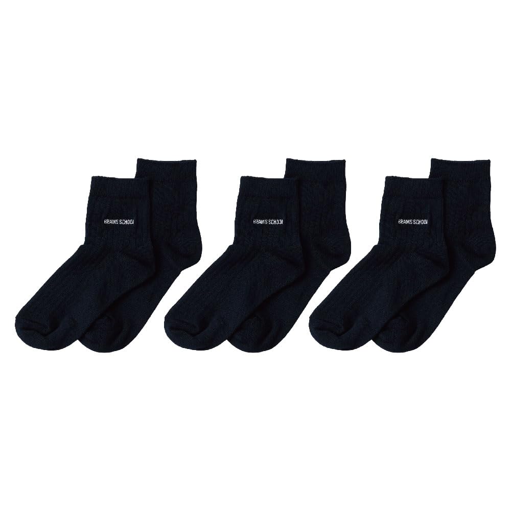 

Короткие носки 3 шт. длиной 13 см One Point 174610 детские темно-синие [Beams School] [комплект пар]