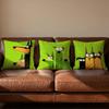 Cartoon Doberman Pinscher Cushion Cover Soft Reversible Durable Pillow Cover MultiScene Use for Home Car Daily Comfort
