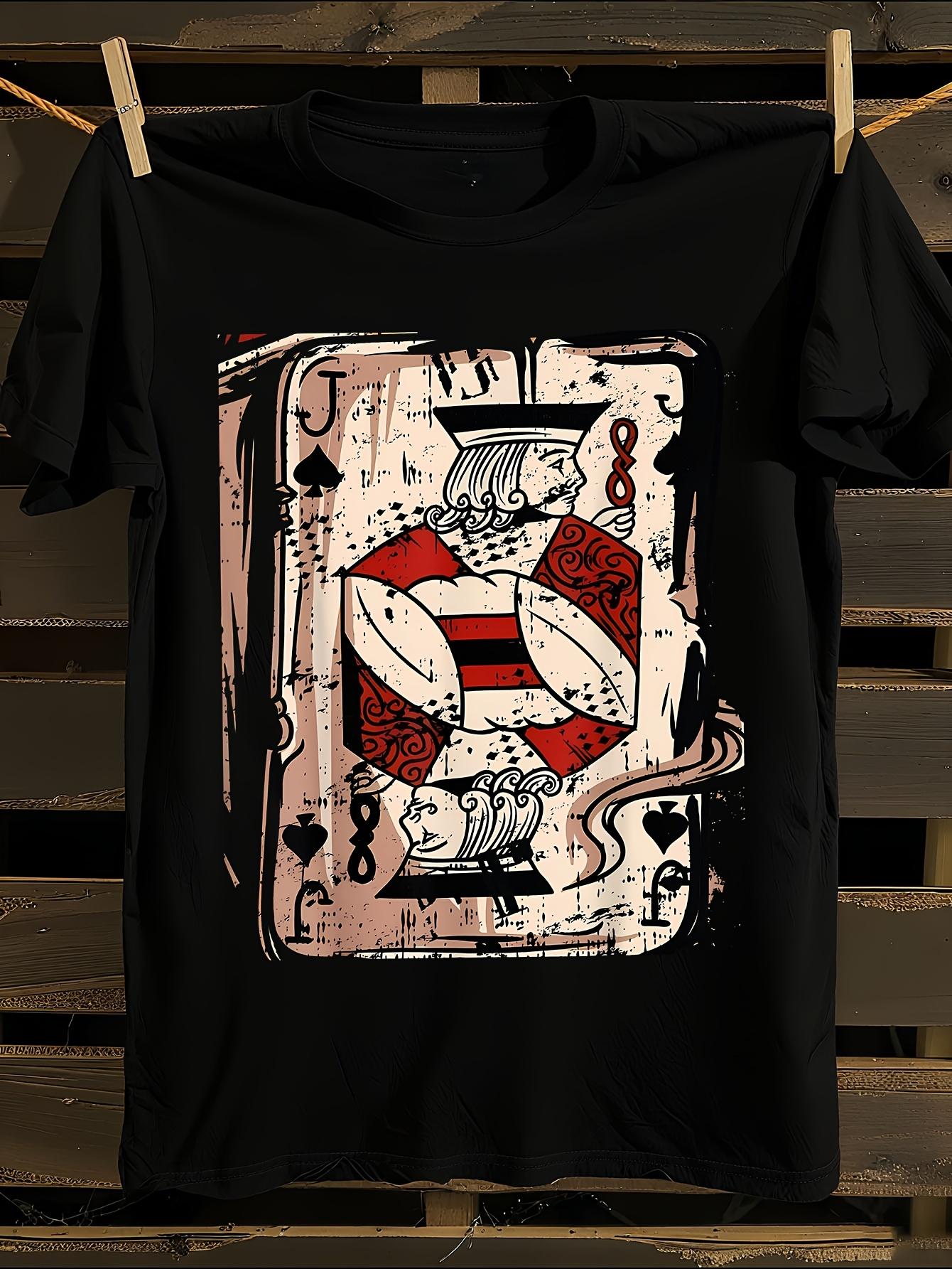 Plus Size Jack of Hearts Playing Card Graphic Tshirt S