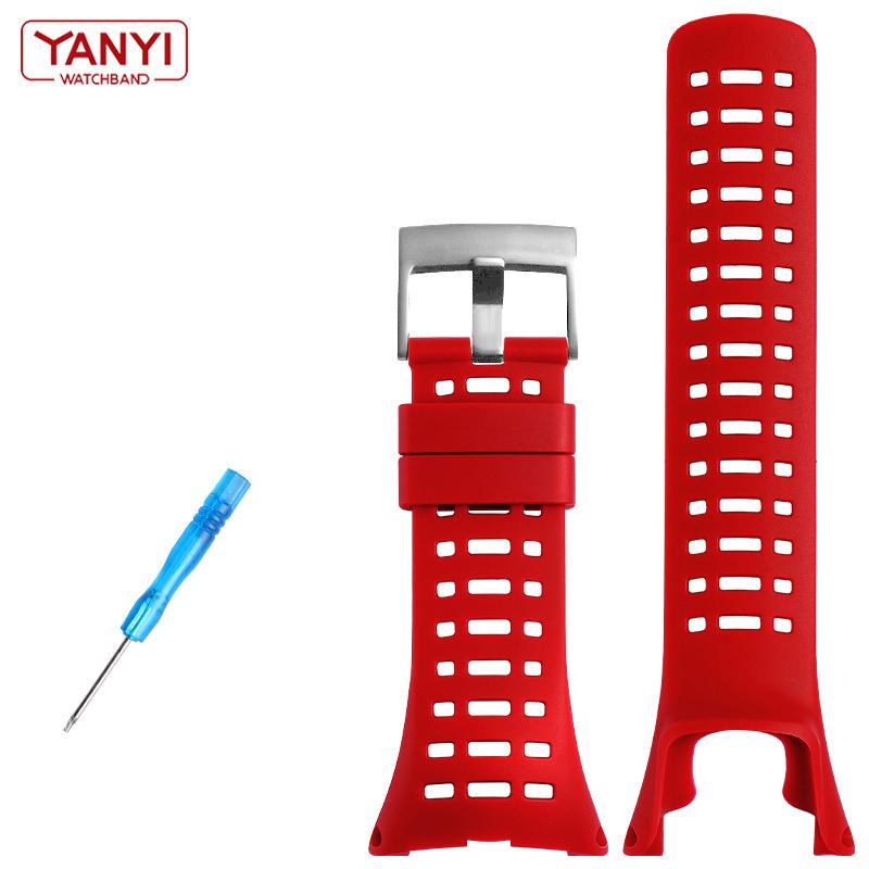 High-Quality Rubber Watchband For Suunto Ambit 1/2/2S/2R/3 Sport/3 Run/3 PEAK Watch Replacement Wrist Bands Flexible Strap