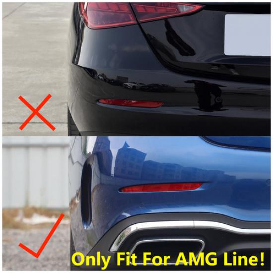 ABS Black Rear Air Vent B Style Cover Trim Fit For 22-25 Benz C Class Sedan W206