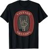 Funny Grandpa Vintage Graphic Skeleton Hand T-Shirt