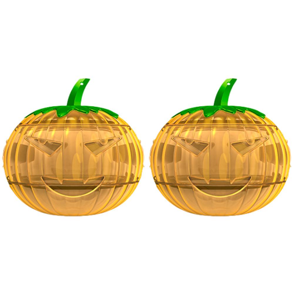 

2 Pcs Pumpkin Shaped Fruit Fly Trap Hanging Flying Trap Catcher Plastic Drosophila Flies Catcher for Home Kitchen жёлтый