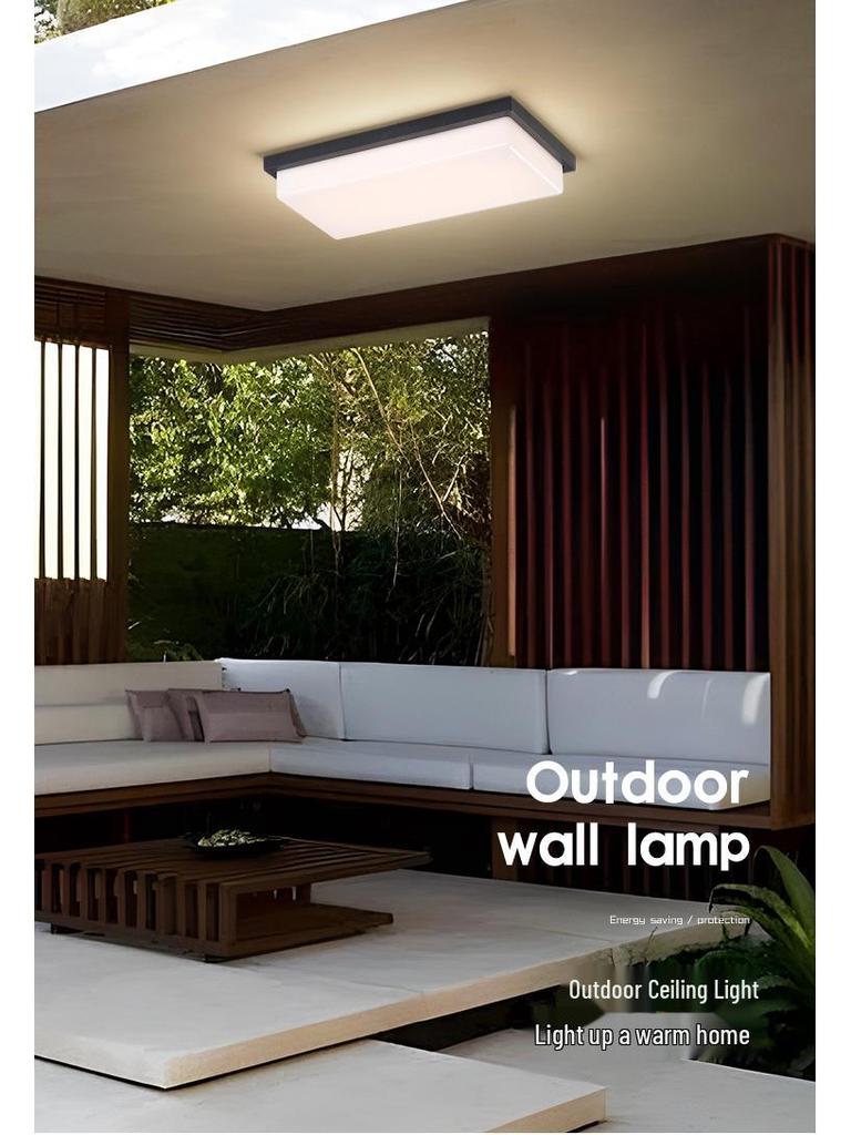 Super Bright Insect-Proof Outdoor Ceiling Light for Greenhouse, Balcony, Corridor, Eaves, Gazebo, Terrace, Foyer