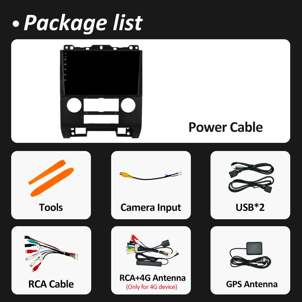 DSP Stereo Android Auto Carplay For Ford Escape 2007 2008 2009 2010 2011 2012 GPS Navi Smart System Touch Screen WIFI Auto Tools