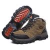 Outdoor sports non-slip warm hiking shoes fleece thickened off-road hiking climbing large size hiking shoes