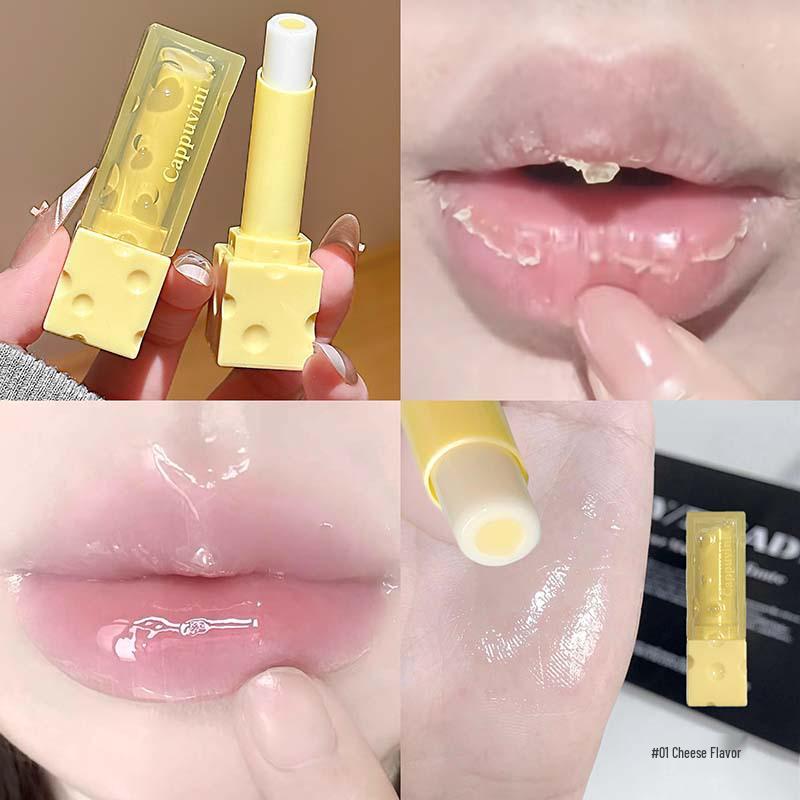 Kapaoweini Cheese Moisturizing Lip Balm for Plump, Hydrated Lips