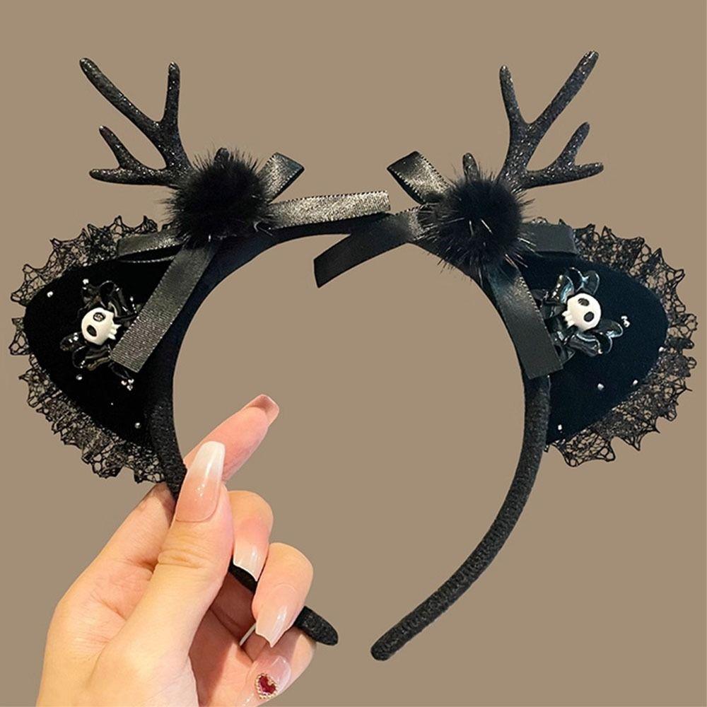 Cute Halloween Hairband Plush Spider Web Headband Fashion Party Hair Hoop Hair Accessories