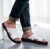 Genuine Leather Men Slippers Summer Men Beach Slippers Fashion Men Beach Sandals Outdoor Casual Walking Flip Flops Men Shoes