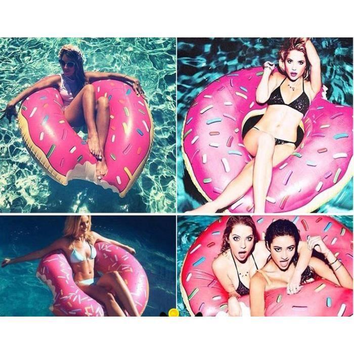 Pink Donut Float Adult Size - 120cm