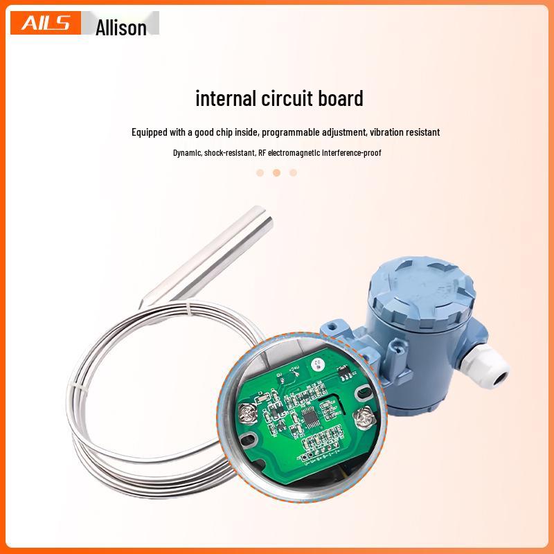 High-Temp Explosion-Proof Submersible Liquid Level Transmitter with Anti-Corrosion Diesel Fuel Gauge and Armored Stainless Steel.