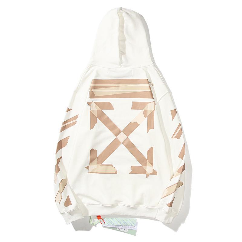 OFF-WHITE Unisex Hoodie aus Baumwoll-Frottee - Trendig & Hochwertig