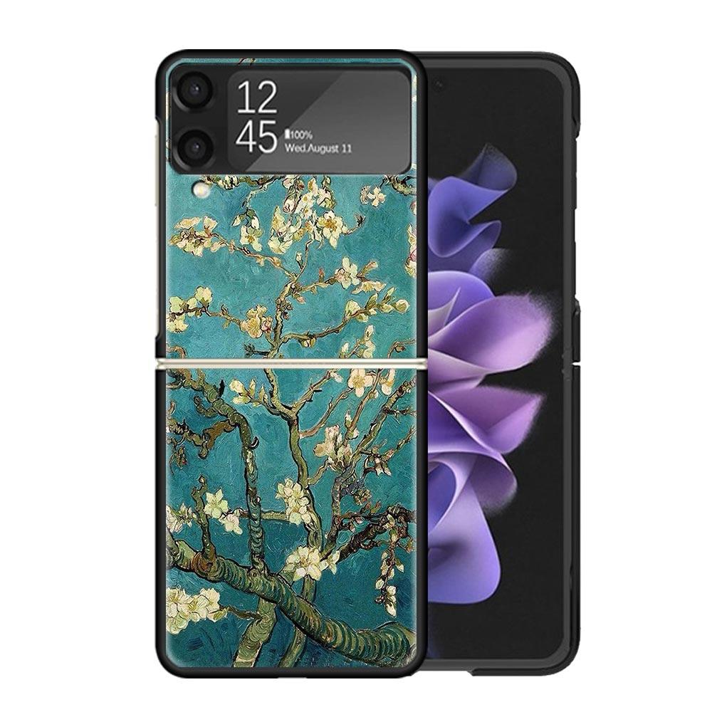 Van Gogh Oil Art Painting Cases For Samsung Galaxy Z Flip 4 5 6 7 3 Z Flip7 Flip6 Flip4 Flip5 Flip3 5G Hard Shockproof Fundas Co