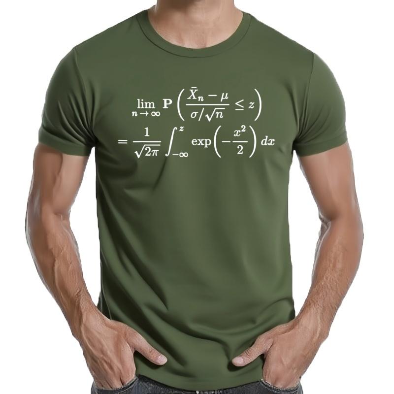 Fun Central Limit Theorem Probability Statistics Data Science T-shirts Gifts Fashion For Men Casual Sue