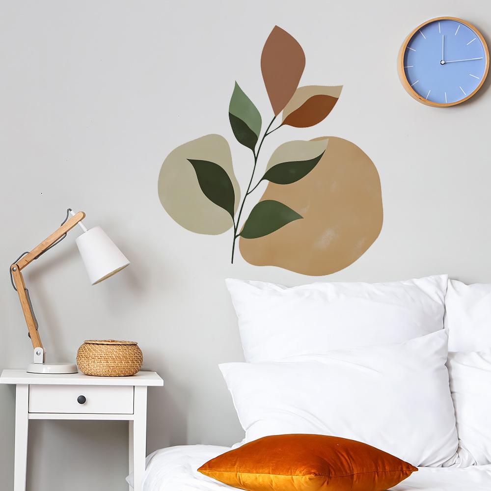 Simple Leaves Bedroom Living Room Home Wall Background Landscaping Decoration Wall Stickers