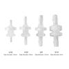 10 Sets Versatile Tube Connector Set Plastic Hose Barb Fittings for 3/16" Hoses