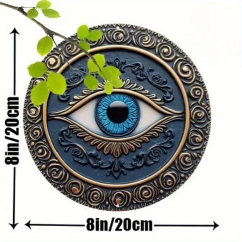 

2d Flat 20*20cm, Vintage Style Eye of Providence Wooden Wall Hanging Decorative Sign, Multipurpose, No Text, Artistic Wall Decor 20x20cm