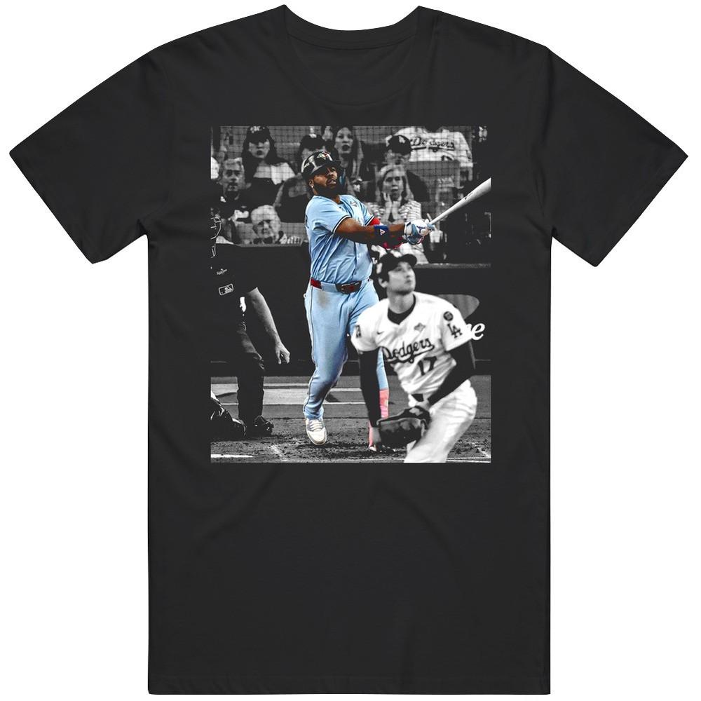 

Vladimir Guerrero Jr Big Game Home Run Fan V2 T Shirt 2XL
