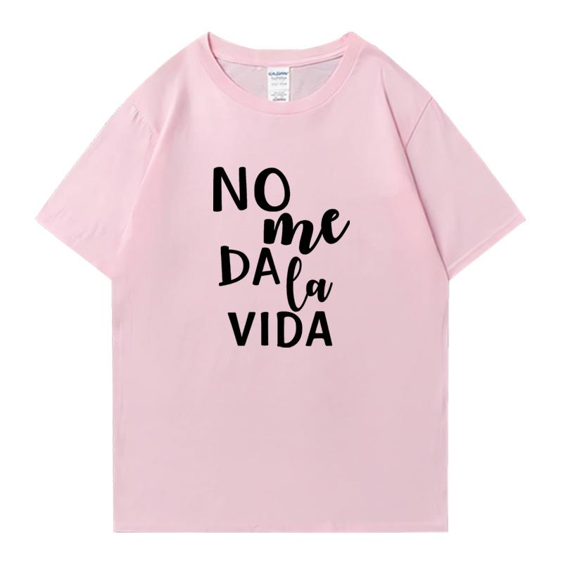 Fashion Letter It Doesn't Give Me Life Street Hip Hop Tee shirt 100% Cotton Men Women Printed Tops Unisex short sleeve t-shirts