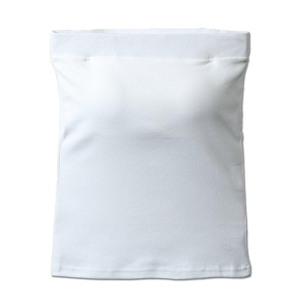 

Хлопковый топ-труба без бретелей с регулируемыми и съемными прозрачными бретелями [Бриллиантовые сердечки] Приятный к коже 100% (Маленький, Белый)